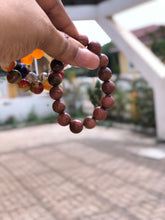 Load image into Gallery viewer, Brown Love + Blue Crystal Stone Women Bracelet