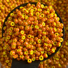 Load image into Gallery viewer, 8/0 Ghanaian Recycled Glass Seed Beads