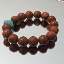 Load image into Gallery viewer, Brown Love + Blue Crystal Stone Women Bracelet
